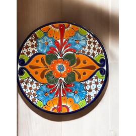 Mix and Match 11.5" Talavera Plates - Hand-Painted Mexican Pottery - Choose Your Unique Designs (1 Plate)