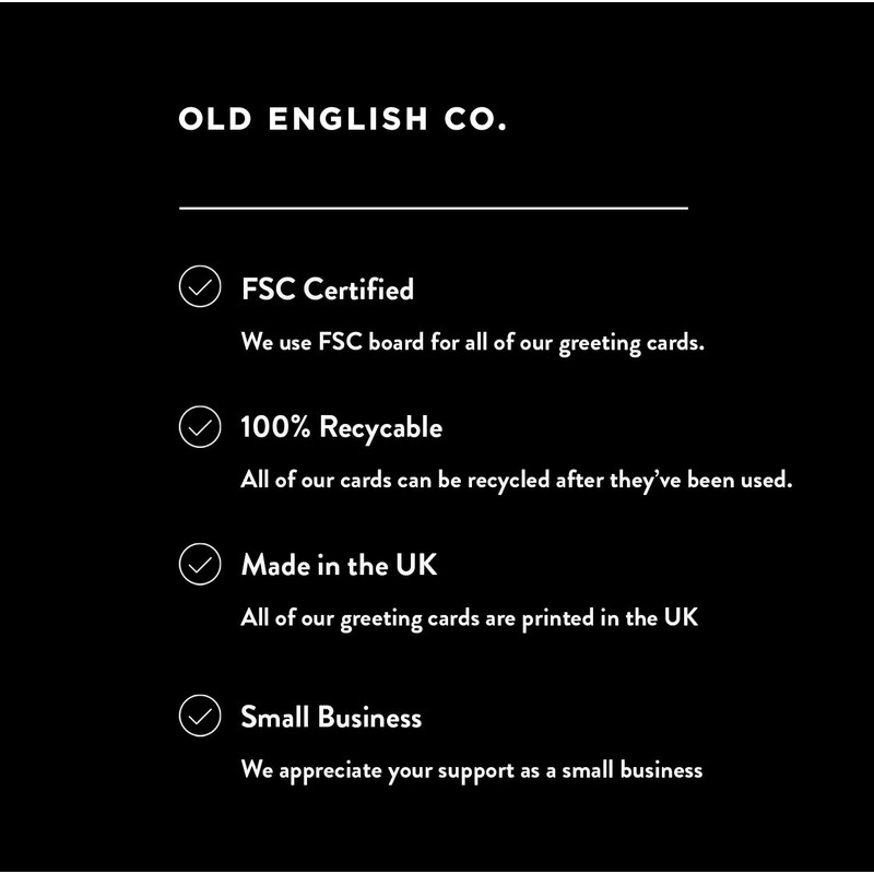 Old English Co. With Love On Your Christening Day Card