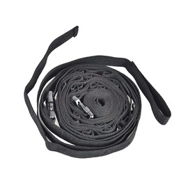 NUZAMAS Camping Rope Strap, Portable Camping Hanging Rope with 19 Keychain Carabiners, Campsite Organizer for Camping, Hiking, 14 Feet