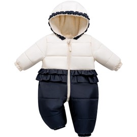 KOGWER New Born Winter Clothes Baby Girl Baby Snowsuit Long Sleeve Baby Girl Christmas Outfit Snow Suit For Babies 0-6 Months