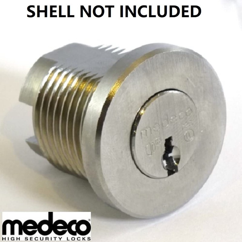Medeco Removable Plug Cylinder Lock with 1 Key (Keyed-Alike)