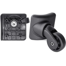 2 pcs Luggage Wheels Replacement Wheel for Luggage Suitcase Repair 360° Rotating Suitcase Replacement Wheels with 4 Mounting Holes L149