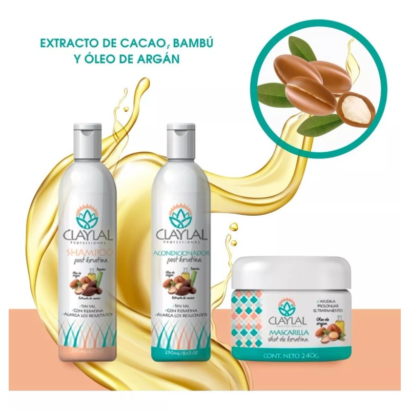 Claylal Profesional Post Keratina Claylal Profesional Tratamiento Keratina antifrizz -