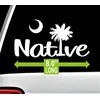 Native South Carolina Vacation Decal Sticker