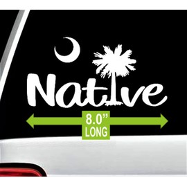 Native South Carolina Vacation Decal Sticker