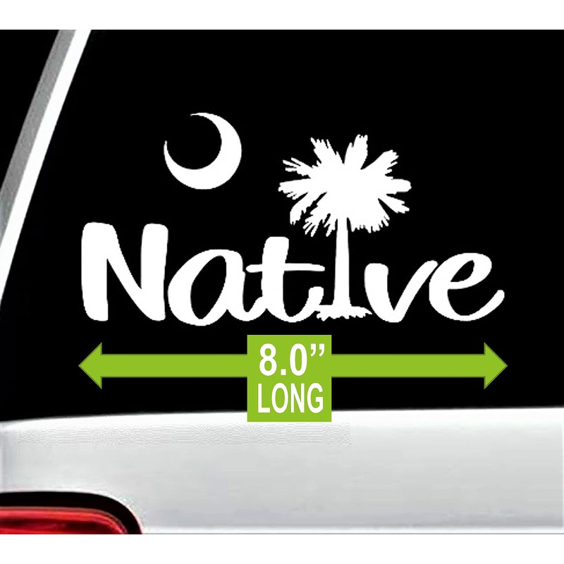 Native South Carolina Vacation Decal Sticker