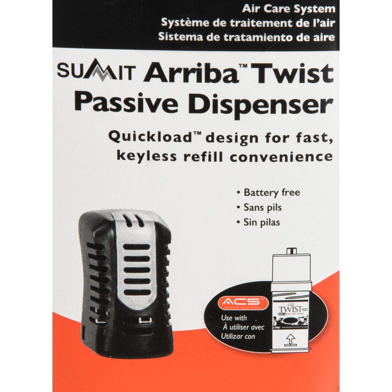 San Jamar WP9070BKSS Arriba Commercial Twist Passive Summit Air Freshener