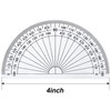 Plastic Protractor for Angle Measurement Student Math 180 Degrees, 4