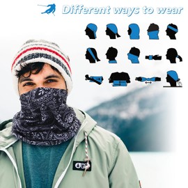 Fanshiontide 6PCS Headwear Bandana for Men Face Masks Snoods Washable Face Coverings Neck Scarf Headscarf,Men Windproof Neck Gaiter Scarf for Sports Outdoor Fishing Cycling