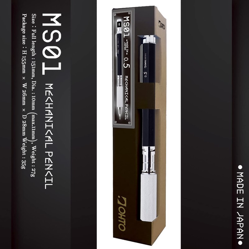 OHTO MS01 Mechanical Pencil 0.5 mm Black