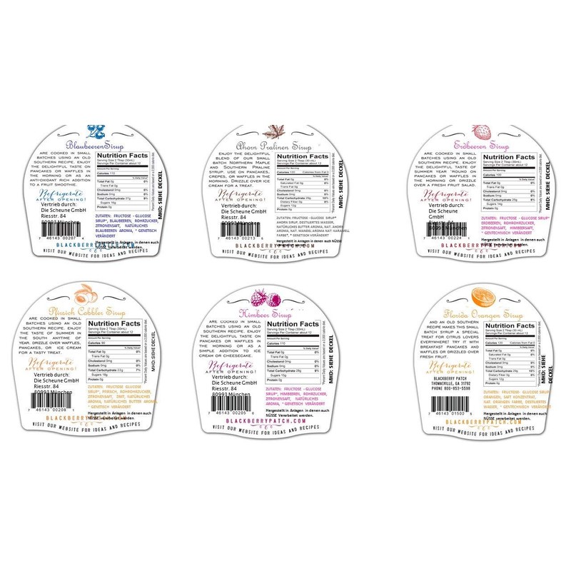 BLACKBERRY PATCH Raspberry Syrup 1, 12 FZ