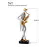 HAUCOZE Music Decor Figurine Saxophone Statue Modern Sculpture Home Gifts