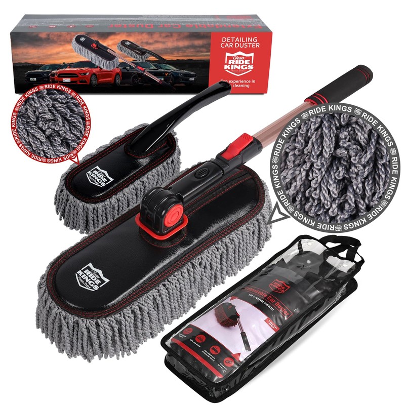 RIDE KINGS Car Duster Set,Car Duster Exterior Scratch Free with