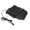 One Handed Keyboard Mouse Set Wired 35 Keys RGB Backlight