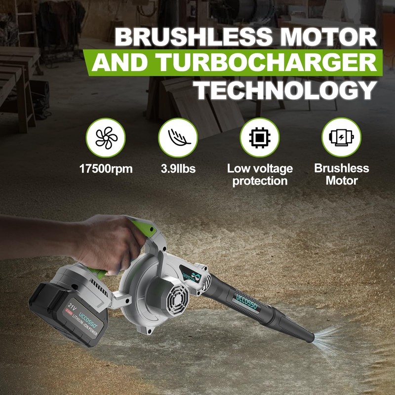 Leaf Blower,21V Leaf Blower Cordless with Battery and Charger 106