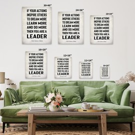 Poster Master John Quincy Adams Canvas - If Your Actions Inspire Others Print - Leadership Art - Gift for Boss, Colleagues - Motivational Decor for Classroom, Office - Available in 8x10 to 30x40