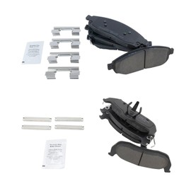 Front & Rear Brake Pads Ceramic Compatible with 2006-2010 Jeep Commander 2005-2010 Grand Cherokee
