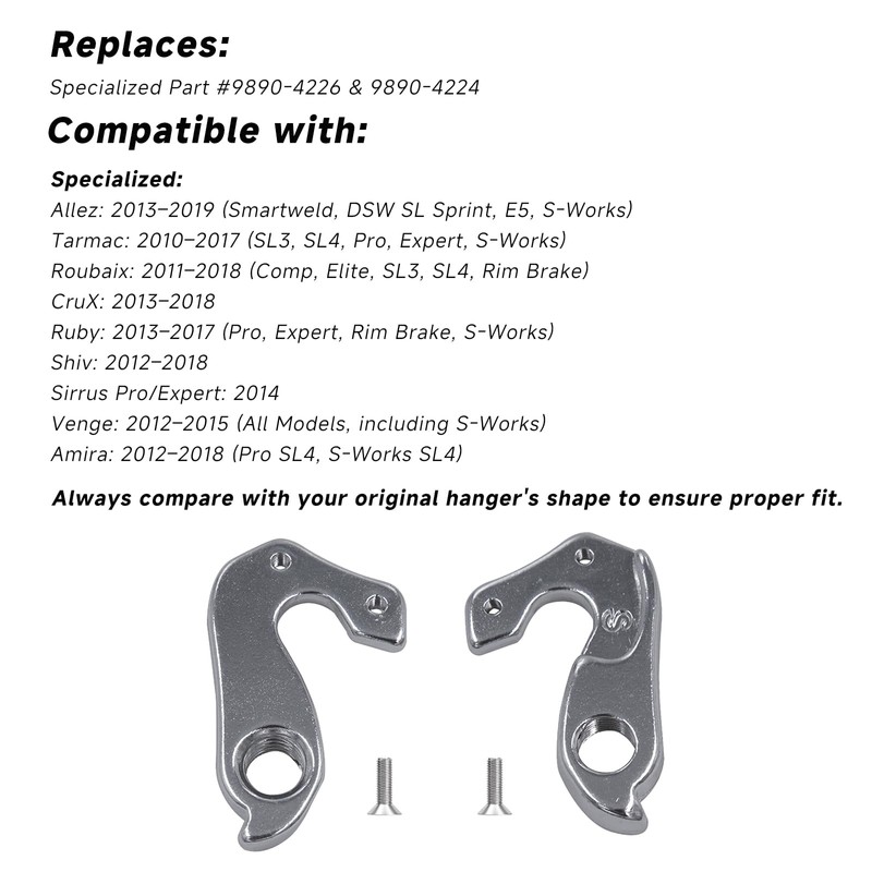 TerchPilet Derailleur Hanger 146 – Compatible with Specialized Part 9890-4226
