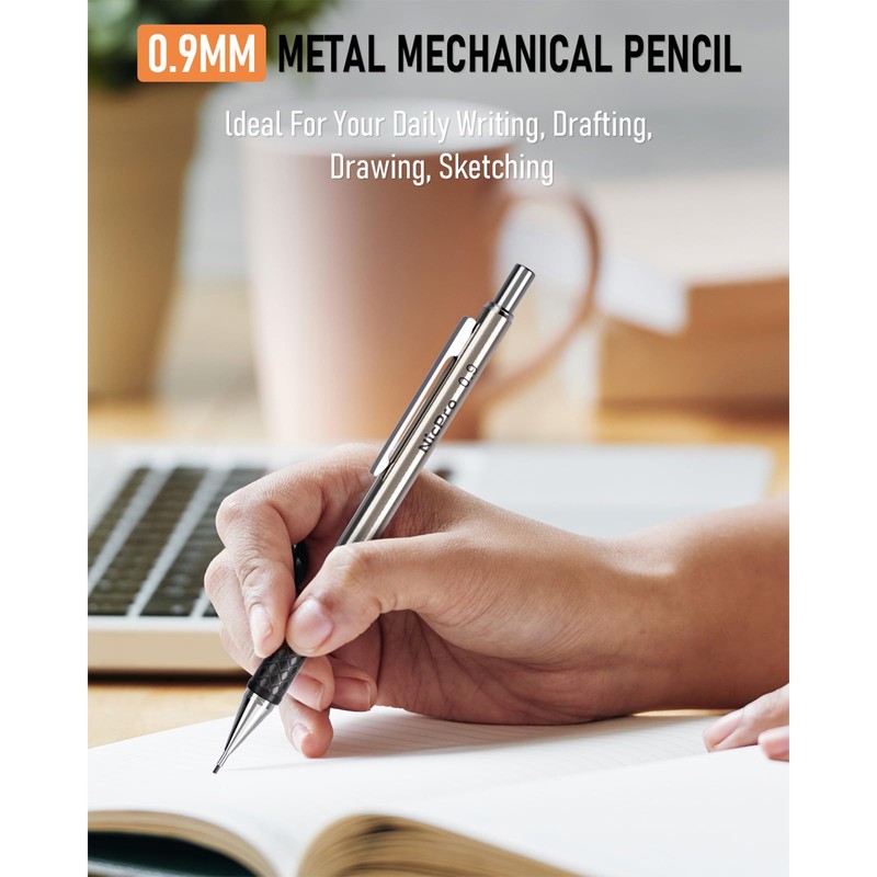 Nicpro 0.9 mm Art Mechanical Pencils Set in Gift Case,