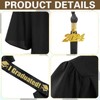 Amycute Graduation Talar with Hat, Black Robe, Unisex Graduation Robe,