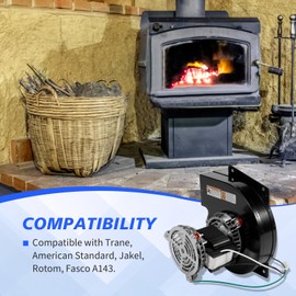 loosoo J238-138-1344 A143 Furnace Draft Inducer Blower Exhaust Vent Venter Motor Compatible with Trane 7021-8013, American Standard, Jakel, Rotom FB-RFB337, Fasco 70218924 115V 1/30HP 3000RPM
