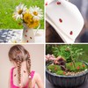 200 PCS Mini Wooden Ladybugs Decor, Self-Adhesive Bug Stickers for