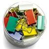 OfficemateOIC Medium Binder Clips, Assorted Colors, 24 Clips per Tub