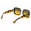MIU MIU REVEAL 01R MU01RS Orange Brown Glitter Tortoise Rectangle