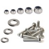 M8 x 100mm Hex Head Bolts Set with Nylon Nuts