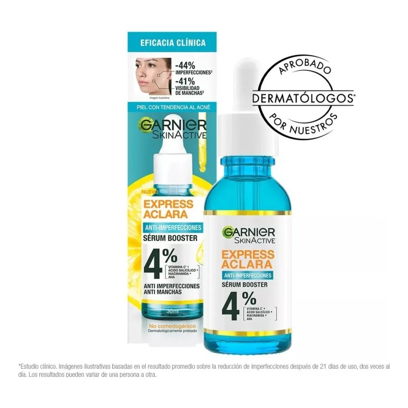 Sérum Antiacné Ácido Salicílico Garnier Express Aclara 30 Ml