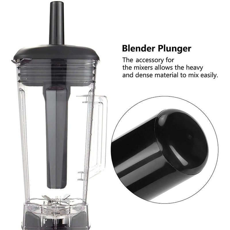 Blender Accelerator Plastic Stick Plunger Replacement for Mixer Blender Tamper