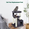 Cat Scratching Post Replacement Pole，2 PCS 15.7in Cat Tree Replacement