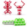 2 Pack Fidget Magic Snake Cube Puzzles Twist Ruler Speed