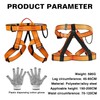Climbing Harness, Universal Fall Protection Safety Belt Waist, Adjustable Climbing