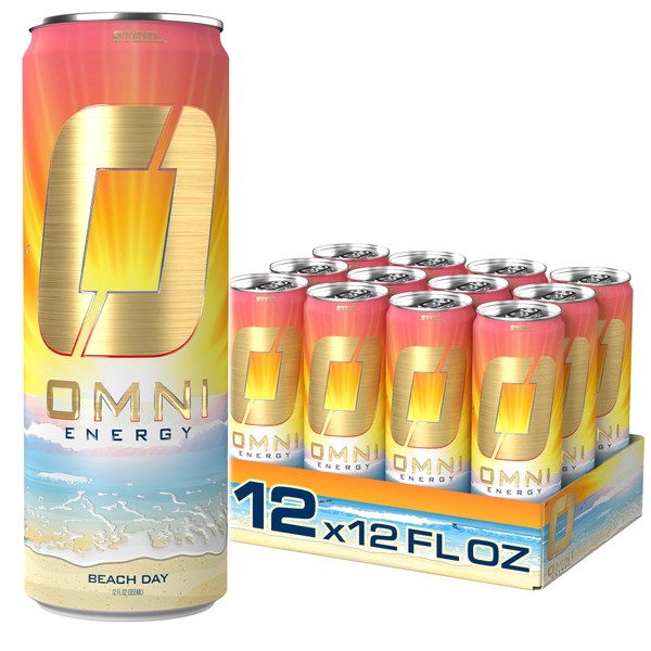 OMNI Energy Drink Beach Day 12 Oz (Pack of 12)