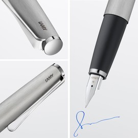 Lamy fountain pen studio 065 brushed stainless steel M