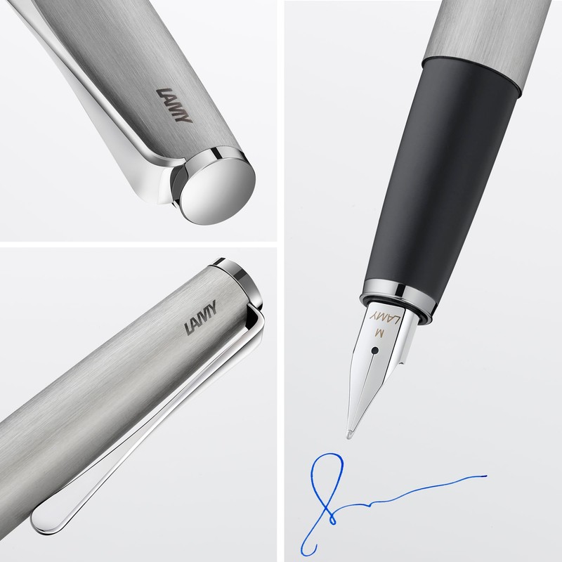 Lamy fountain pen studio 065 brushed stainless steel M