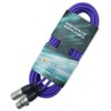 keepdrum Microphone Cable XLR 3 Pin 6m Orange Purple Black