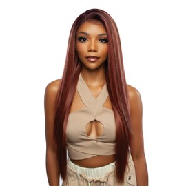 Mane Concept Human Hair Blend Skinbond Lace Front Wig Brown Sugar Glueless BSSB201 9X6 Pre Cut 01 (FMVANILALATTE)