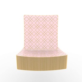 LUXE PARTY NYC Plastic 30 Pack Dinnerware Plates | Disposable| 10.5" | Dinner Plate | Dinner | Buffet| Partyware| Party Supplies | Holidays | Blush and Gold