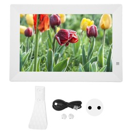10 Inch Digital Photo Frame 1024x800 Human Body Induction MP3 MP4 Clock Calendar Electronic Picture Frame 100‑240V EU Plug