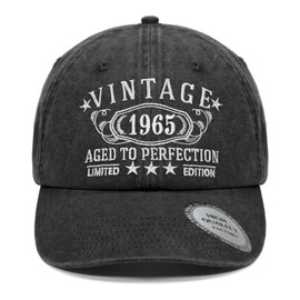60th Birthday Gifts for Men Grandpa,1965 for 60 Year Old Vintage Baseball Hat, Turing 60th Parents