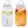 Havawish 2 Pcs 1 Gallon Plastic Beverage Dispenser with Spigot