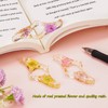3 Pieces Book Page Holder-Dried Flower Resin Thumb Holder-Handmade Light