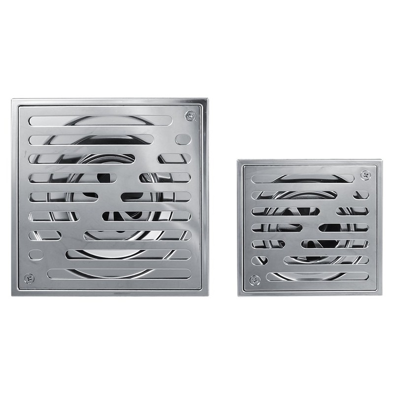 Fdit Square Floor Drain Stainless Steel Floor Drain Anti-Odor Bathroom