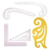 5Pcs Curve Ruler MultiFunction Plastic Vary Form Sewing Grading Proofing