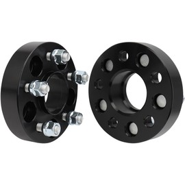 IRONTEK 1.25" Wheel Spacers 5x4.25in Forged Spacers with 63.4mm Hub Bore M12x1.5 Studs Compatible for 2012-2018 Ford Focus 2016-2021 Jaguar XE 2015-2019 Lincoln MKC 2007-2013 Volvo C30 2PCS
