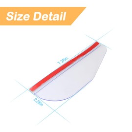 Osilly 2PCS Car Rear View Mirror Rain Visor Guard, Auto Side Mirror Rain Eyebrow Cover, Waterproof PVC, Automotive Exterior Accessories Decor, Universal for Most Car Truck SUV (Transparent)