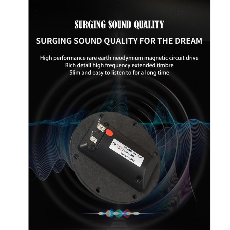HIFIDIY LIVE 2PCS HiFi 4 inch Tweeter Speaker Unit 8