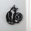 Fox Valley Traders Curious Cat Wall Clock - Playful Design